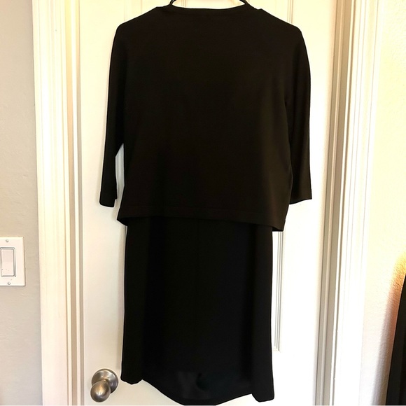 Ann Taylor Little black sequin strapless dress with coordinating sequin cardigan - Picture 7 of 7